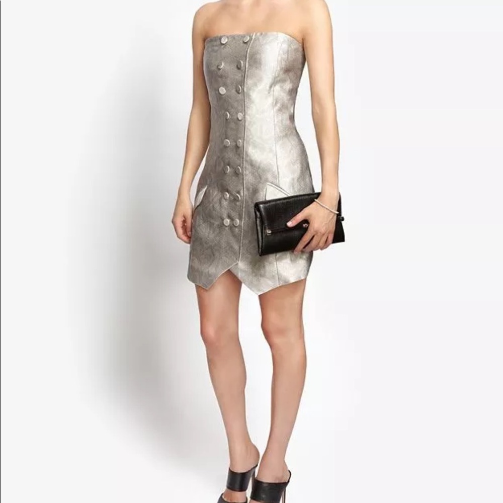 Jenni Kayne silver snake print Python dress